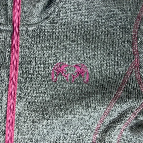 KUIU Jacket Womens XS Gray Base Camp Sweater Fleece Full Zip Thumbholes Hunting - Picture 2 of 8